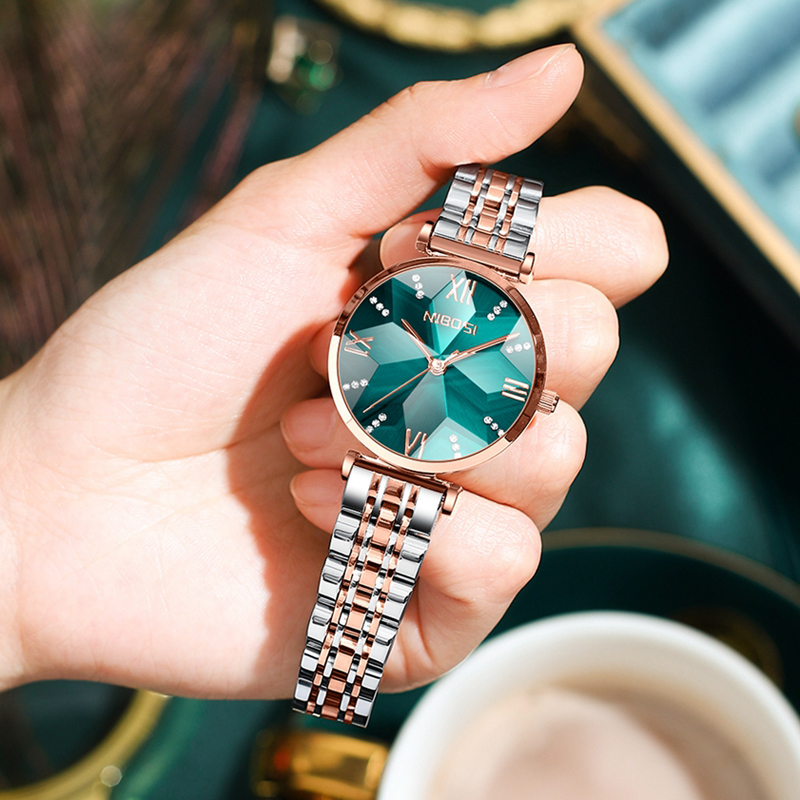 NIBOSI Mode Ruit Spiegel Dames - Luxury Watch Top 10 recensie en prijs